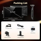 11.3" Wireless Carplay Screen for Car with N-etflix/YouTube/TikTok, Upgraded A-pple CarPlay & Android Auto Screen,Portable AI Magic Box with Backup Camera/Navigation/Voice Control,for All Vehicles