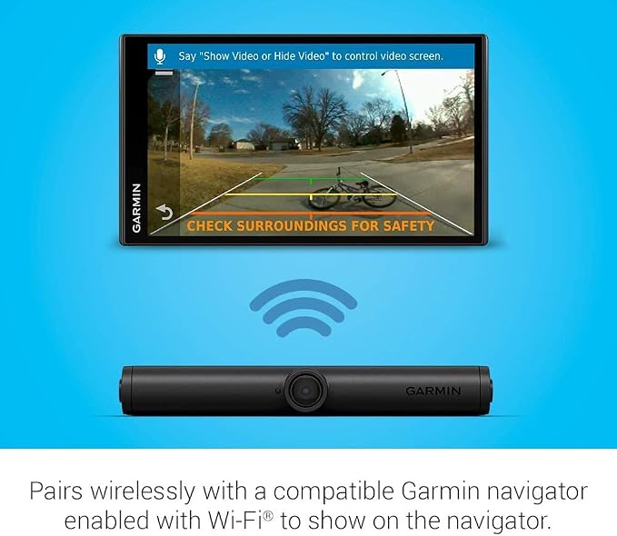 Garmin BC 40, Wireless Backup Camera, Works with Compatible Garmin Navigators, Black (010-01866-00) (Renewed)