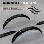 4PCS Car Door Edge Guards with Airbag,De-Static & Anti-Crash Car Door Protector with Dolphin Streamline Design,Universal Cars Doors Edge Protector Exterior Cars Accessories