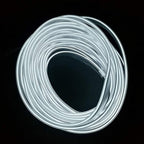 ABALDI Car Light El Wire Rope Light Car kit Neon Lights Under Dash Lighting Kit for Car Led Strip Light Decoration(3m/9ft,White)
