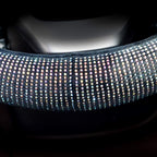 Steering Wheel Cover for Women Men Bling Bling Crystal Diamond Sparkling Car SUV Wheel Protector Universal Fit 15 Inch (Black with Colorful Diamond,Standard Size(14" 1/2-15" 1/4))