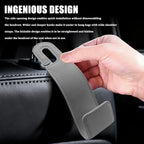 Car Seat Headrest Hooks, Purse Hook for Car, Automotive Headrest Handbags Holder, Auto Accessories Leather Seatback Organizer Hanger for Hanging Purses Bags Coats (Gray, 1PCS)