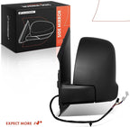 Driver Side Power Door Mirror - Compatible with Mercedes-Benz Sprinter 1500 2500 3500 2019-2022 - Heated Power Folding Black Outside Rear View Mirror w/Blind Spot Detection Turn Signal