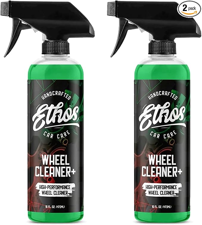 Ethos Wheel Cleaner - Car Wheel Cleaner Spray - Rim Cleaner Spray Brake Dust, Iron Remover - Color Change Technology - Professional Strength Formula (16 oz (2Pack))