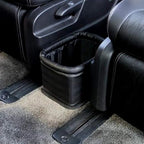 Leather Car Trash Can, Luxury Car Organizer, Leakproof Garbage Can for Car and Trucks, Black