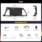 4+128GB Android 15 Car Stereo for Hyundai Sonata 2015-2017 (LHD) Wireless Carplay Android Auto, 9 Inch Incell Touch Screen Car Stereo with GPS, Backup Camera, Bluetooth, FM/RDS, EQ, WiFi, SWC