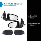 Power Heated Paint to Match Side Mirror Set Driver & Passenger Compatible with 2016 Scion iM, SC1320110, SC1321110