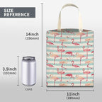 Car Trash Can, Cute Car Trash Bag, Hanging Car Organizer and Storage Bag, Trash Bin for Car Accessories, Vehicle, Travelling, Camping Cute Pink Flamingos