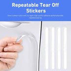 12 PCS Car Door Handle Protector, Anti-scratch Car Door Edge Corner Guards, Multipurpose Anti-collision Auto Paint Protection Trim Decal, Universal Exterior Sccessories (Transparent)