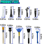 ZIMISI 10PCS Car Detailing Brush Kit, Nylon Anti-Static Car Interior Cleaning Tools, Portable Crevice Cleaning Brush Auto Dusting Tool Multipurpose for Dashboard Air Vent Computer Keyboard
