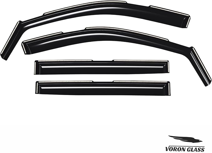 Voron Glass in-Channel Extra Durable Rain Guards for GMC Yukon XL 2021-2026, Window Deflectors, Vent Window Visors, 4 Pieces - 200621