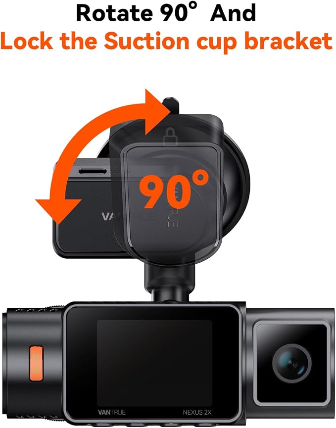 N2X, N4 Pro S, N5S, N4S Dash Cam GPS Receiver Module Type C USB Port Suction Cup Mount for Windows and Mac
