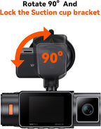 N2X, N4 Pro S, N5S, N4S Dash Cam GPS Receiver Module Type C USB Port Suction Cup Mount for Windows and Mac