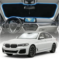 for BMW 5 Series Sun Shade Windshield Cover - Custom Fit 5 Series Accessories 2011-2025 2026 Sunshade Foldable UV Protection & Heat Shield Sun Visor Accessories