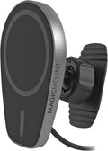 MPQMD-SP MagicMount Charge Pro Qi2 Fast Wireless Charging MagSafe Car Mount Charger, 15W Magnetic Cell Phone Holder for Car Dashboard Compatible with iPhone 16/15/14/13/12 Pro Max Plus, S25