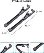 Car Seat Gap Filler, 2 PCS No Drop Seat Guard Drop Seat Gap Fillers Between Seat and Console Stop Things from Dropping Phone and Key Storage (BLACK-01)
