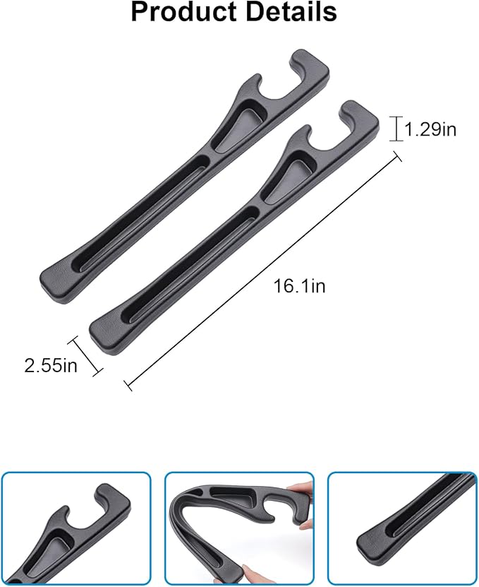 Car Seat Gap Filler, 2 PCS No Drop Seat Guard Drop Seat Gap Fillers Between Seat and Console Stop Things from Dropping Phone and Key Storage (BLACK-01)