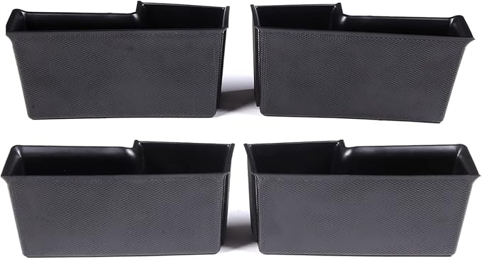 Car Front Rear Door Storage Box Compatible with Ford Maverick 2022-2026, 4Pcs Door Storage Box Glove Organizer Tray Door Organizer Handle Pocket Tray Insert Glove Pallet Tray Interior Accessories