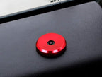 4pcs Sports Red Aluminum Decorative Door Lock Indicator Light Cap Covers Compatible with Porsche Cayenne Panamera Macan