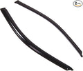 Outside Mount Window Vent Visors Rain Guards Compatible with Honda Civic Coupe 2006-2011 | Side Window Wind Deflectors Rain Shields | Smoke Tinted, 2 Pcs Set, DGWV-223RM
