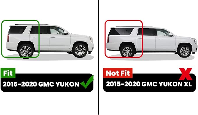 Floor Mats & Cargo Liner 2015-2020 & Only 7/8 Seats (Not for 9 Seats) for Chevrolet Chevy Tahoe/GMC Yukon(Only Yukon, Not Fit Yukon XL), All Weather TPE Custom Fit Car Floor Liners