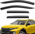 Extra Durable Window Deflectors Tape-On Window Visors Rain Guards Fit for Hyundai Santa Cruz 2022-2026, Sun Visors, Wind Vent for Shades, Exterior Car Accessories - 4pcs. AG0727