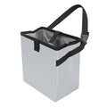 Car Trash Can, Leak-Proof Waterproof Trash Bin Collapsible Portable Auto Garbage Bag Large Capacity Trashcan Storage Bag Multipurpose Car Organizer Hanging (Light-Gray)