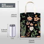 Car Trash Can, Cute Car Trash Bag, Hanging Car Organizer and Storage Bag, Trash Bin for Car Accessories, Vehicle, Travelling, Camping Cute Dark Flower