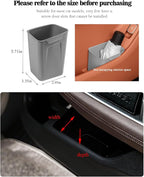 Car Interior Storage Box, Black Silicone Door Side Organizer with Umbrella Holder and Trash Can, Vehicle Accessory (Grey)