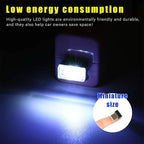 4 PCS USB LED Car Interior Atmosphere Lamp, Plug-in USB Decor Night Light, Portable Auto Ambient Lighting Kit, Universal Vehicle Interior Accessories for Most Cars (White)