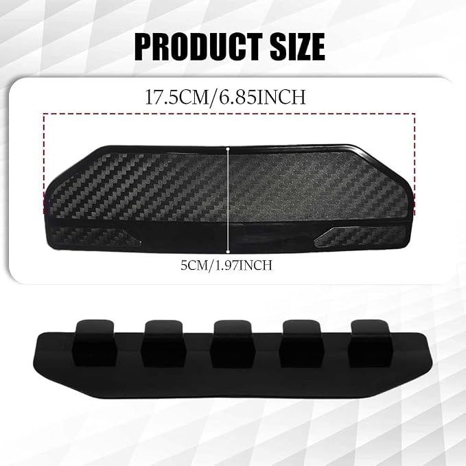 2PCS Universal Snap-On Side Mirror Rain Guards, Side Window Wind Deflectors & Visors, Car Mirror Rain Visor Eyebrow Cover, Carbon Fiber Side Mirror Rainproof Eyebrow Fit for Car Truck SUV