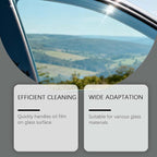 Car Windshield Oil Film Remover Set, Automotive Oil Film Cleaning Brush with Refill Liquid, Glass Cleaning Board, Anti-Rain Fog, Easy to Use for Car Windows & Rearview Mirrors, Long-Lasting Clean