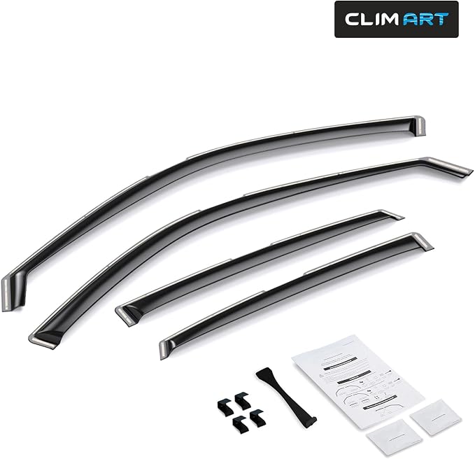 in-Channel Incredibly Durable Rain Guards for Honda Civic 2022-2026 Sedan, Original Window Deflectors, Vent Window Visors, Vent Deflector, 4 pcs. - 622445