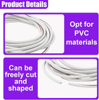 32Ft (10M) Car Door Edge Protector, Self-Adhesive Scratch Resistant U Shape Auto Door Edge Guard Decoration, Anti-Collision Car Doors Trim Strip Protector for Truck, SUV, Sedan (White-10M)