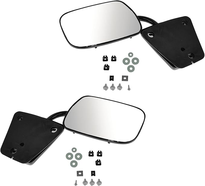 Driver and Passenger Side Mirror Assembly Set Manual Paint to Match Compatible with 73–86 Chevrolet C10 K10 Pickup 73–86 Chevrolet Suburban C10 K10 73–91 GMC Jimmy