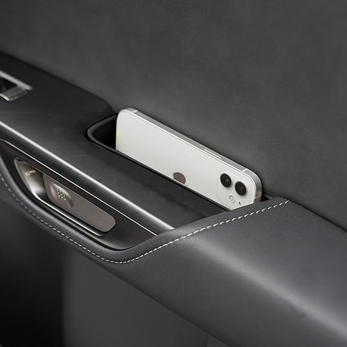 4PCS Car Door Organizer Tray for NX 2022 2023 2024 2025 Front & Rear Door Pocket Inner Organizer Trays TPE for NX 250 NX 350 NX 350h 450h+ Accessories Black