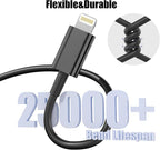 Car Carplay Cable, 3FT USB A to Lightning Cable Compatible for iPhone 14 13 12 11 Pro Max XR XS X 8 7 6 Plus SE iPad Charger Car Charging Cord (Black)