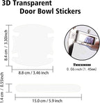 Transparent PVC Car Door Protector, Handle Cup Protective Sticker Auto Door Paint Guard Universal for Most Car Handle(8PCS)