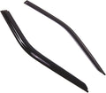 WD2-792 Dark Smoke 2 Pcs Set Window Visor (Outside Mount) Deflector Rain Guard Compatible with 2015-2016 Ford F-150 Regular Cab