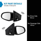Power Heated Manual Folding Paint to Match Side Mirror Set Driver & Passenger Compatible with 2017-2022 Kia Sportage KI1320197 KI1321197