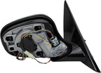 Passenger Side Power Heated Mirror Gloss Black Paint to Match Compatible with 2009-2012 BMW 328i BM1321145