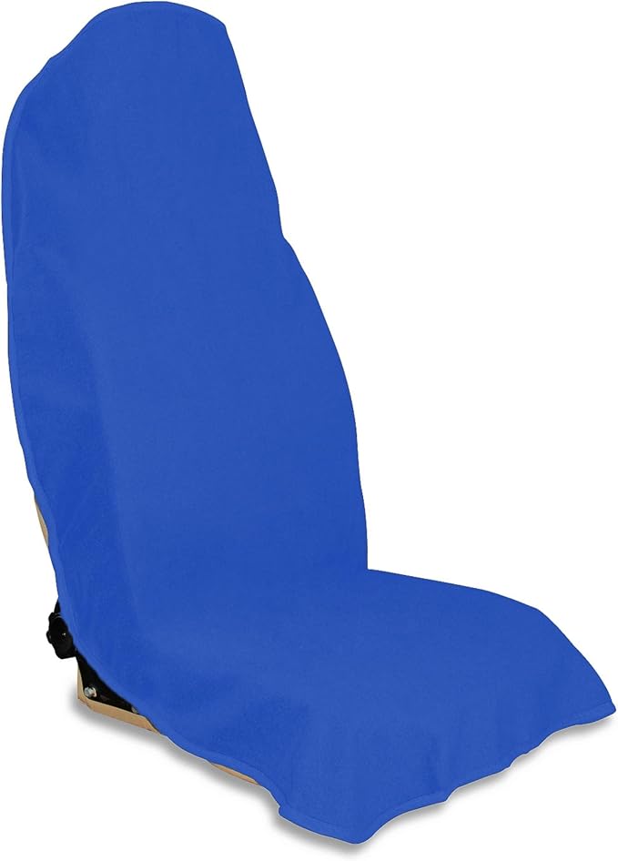 Waterproof Car Seat Cover for Front Seats, Protector for Cars SUVs Trucks, Sweat Towel Seat Covers Bucket for Gym,Workout,Beach,Hiking,Running Swimming (Blue, 1PC)