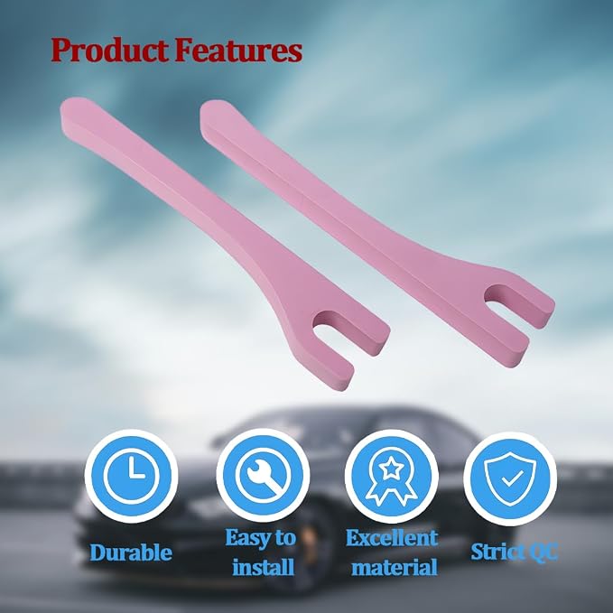 Car Seat Gap Filler, 2PCS Between Seat and Centre Console No Drop Vehicle Gap Plug, Automotive Interior Front Chair Blocker Stop Things from Dropping, Universal for SUV Caravan Truck (Pink)