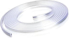Automotive Door Entry Guard, 16.4Ft No Glue Transparent Car Door Edge Protector Strip, Anti-Miso Rubber Edge Trim for Cars, Trucks, SUVs, ATVs (White)