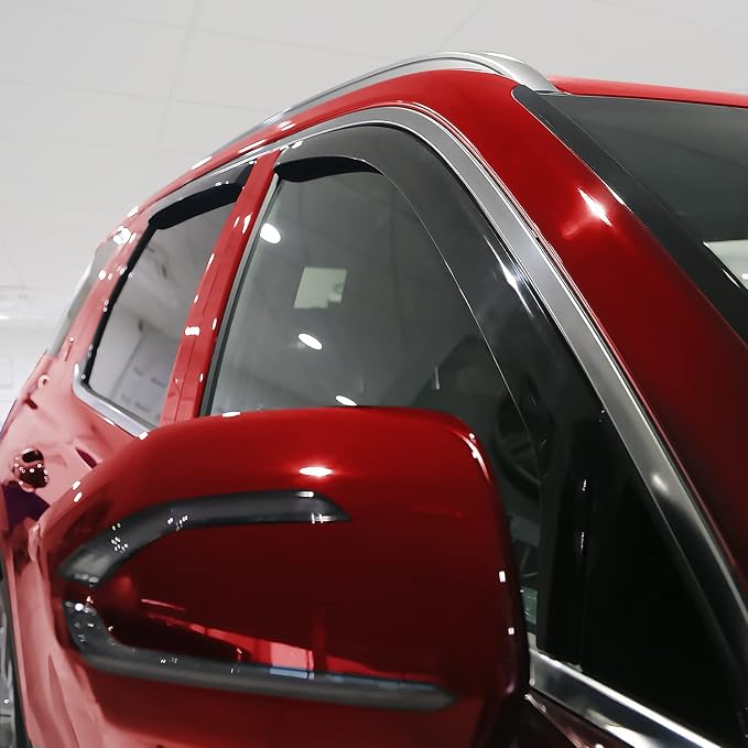Voron Glass in-Channel Extra Durable Rain Guards for Hyundai Palisade 2020-2025, Window Deflectors, Vent Window Visors, 4 Pieces - 200927