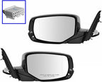 2 Piece Driver and Passenger Side Mirror Assembly Set Electric Adjustment Heated No Memory Black Compatible with 2013-2014 Honda Accord Coupe EX EX-L HO1320274 HO1320279 HO1321274