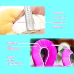 Soft Fluffy Wool Sheepskin car Steering Wheel Cover for Girls Women Universal car 14 1/2-15 1/2inchs (Claret)