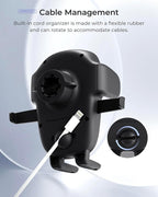 Easy One Touch Advanced Air Vent Car Phone Mount - Universal Cell Phone Holder for iPhone, Google, Samsung, Moto, LG, and All Other Smartphones