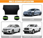 82"×49" Car Windshield Cover for Ice and Snow, All-Seasons Windshield Sunshade with Anti-Theft Straps and Side Mirror Covers, Waterproof Windproof Car Frost Protector, Portable Winter Car Accessories