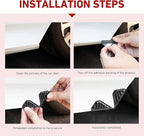 2 PCS Car Door Corner Edge Guards, Anti-collision Carbon Fiber Door Corner Stickers, Self-Adhesive Auto Decorative Edge Protector, Modificative Exterior Accessories for Most Cars (Black #02)